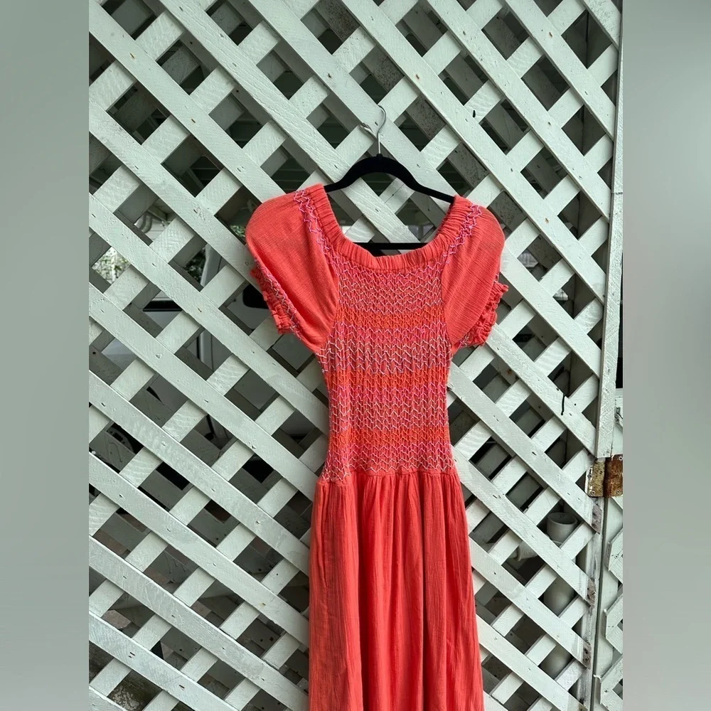 🌸Free People Catch Me Midi Dress
